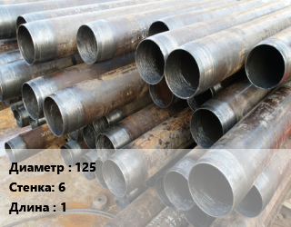 Труба обсадная 125 s=6 L=1 пвх, шт цена от 1125 ₼ / т, где купить, условия доставки в Баку и Бакинская области